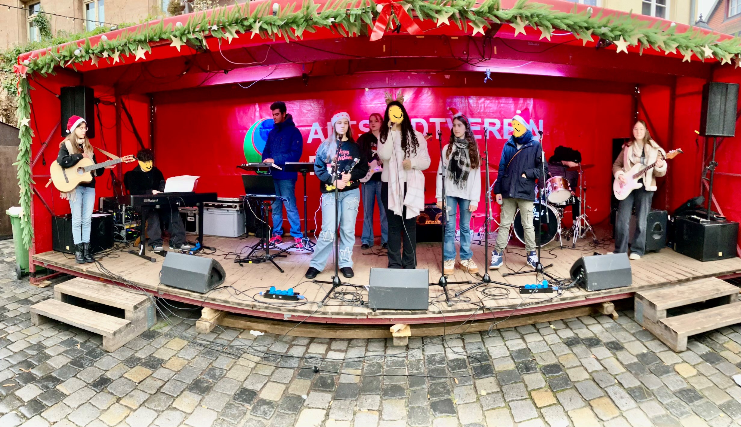 Schulband auf der Bühne